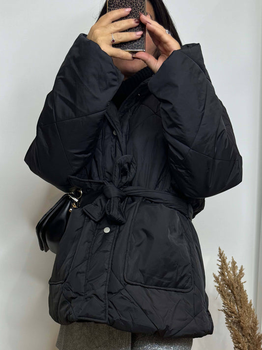 Doudoune mi-longue noire